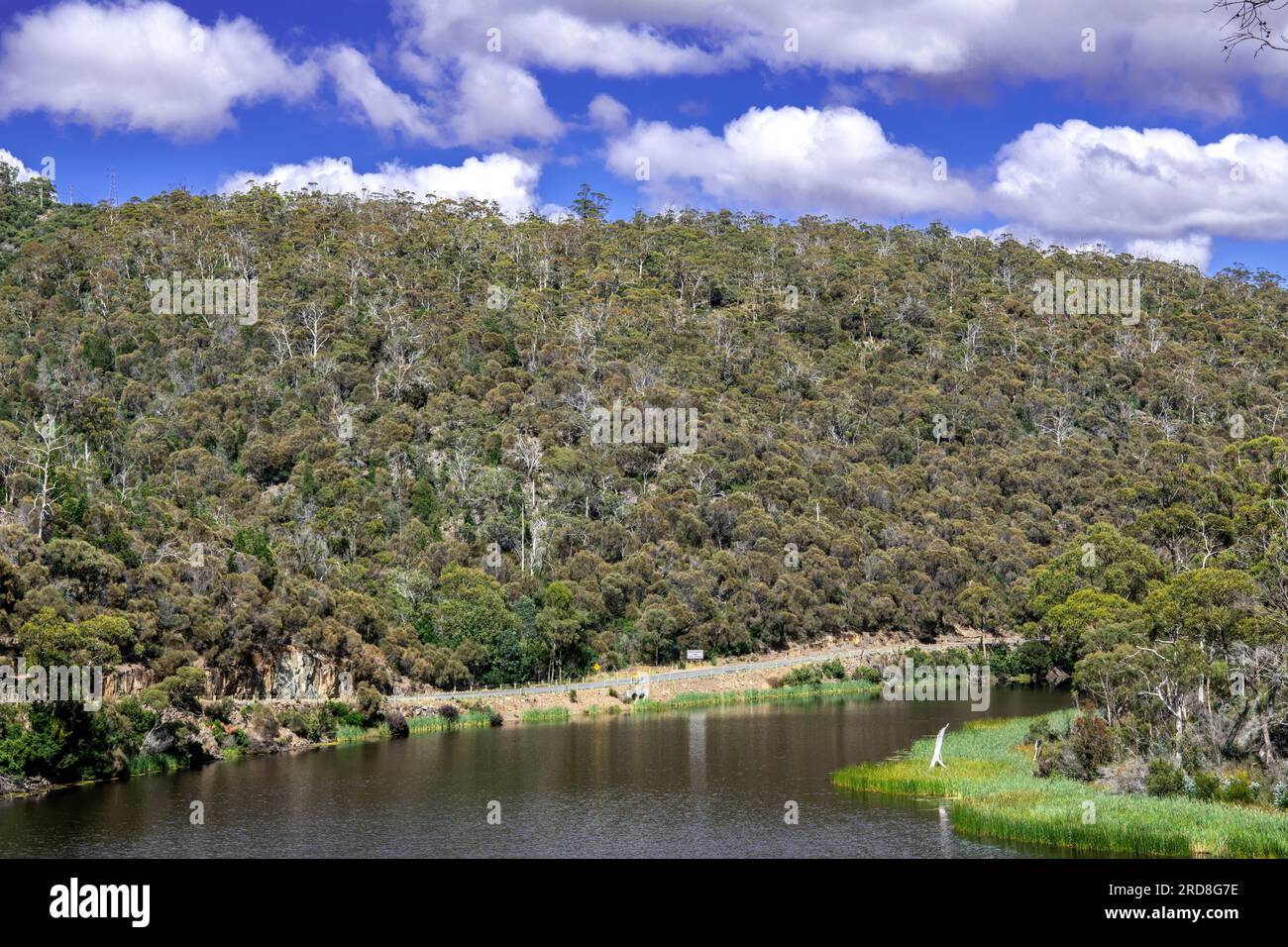 Prosser River e Tasman Highway Tasmania Australia Foto Stock