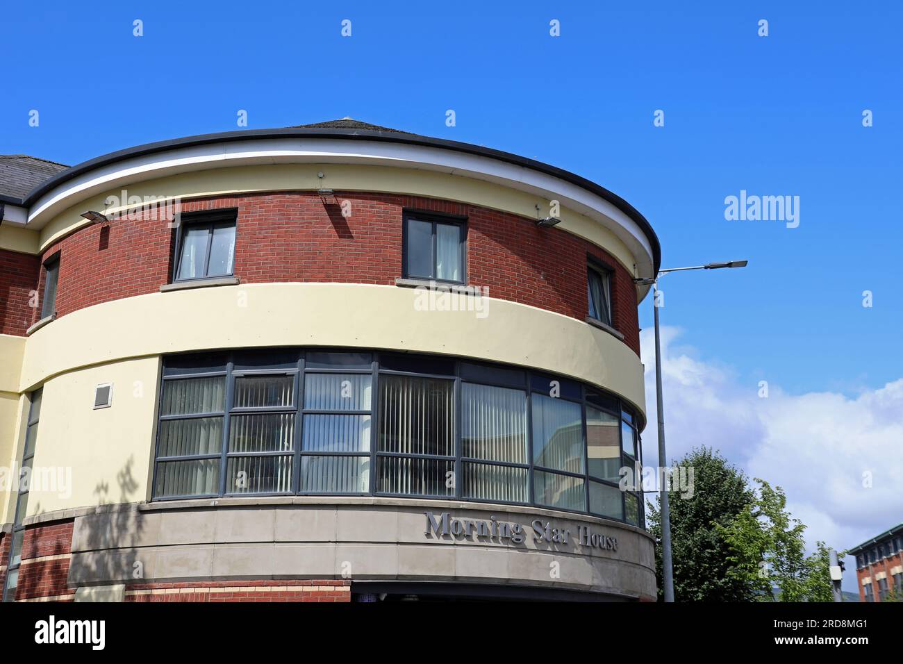 Morning Star House a Divis Street a Belfast Foto Stock