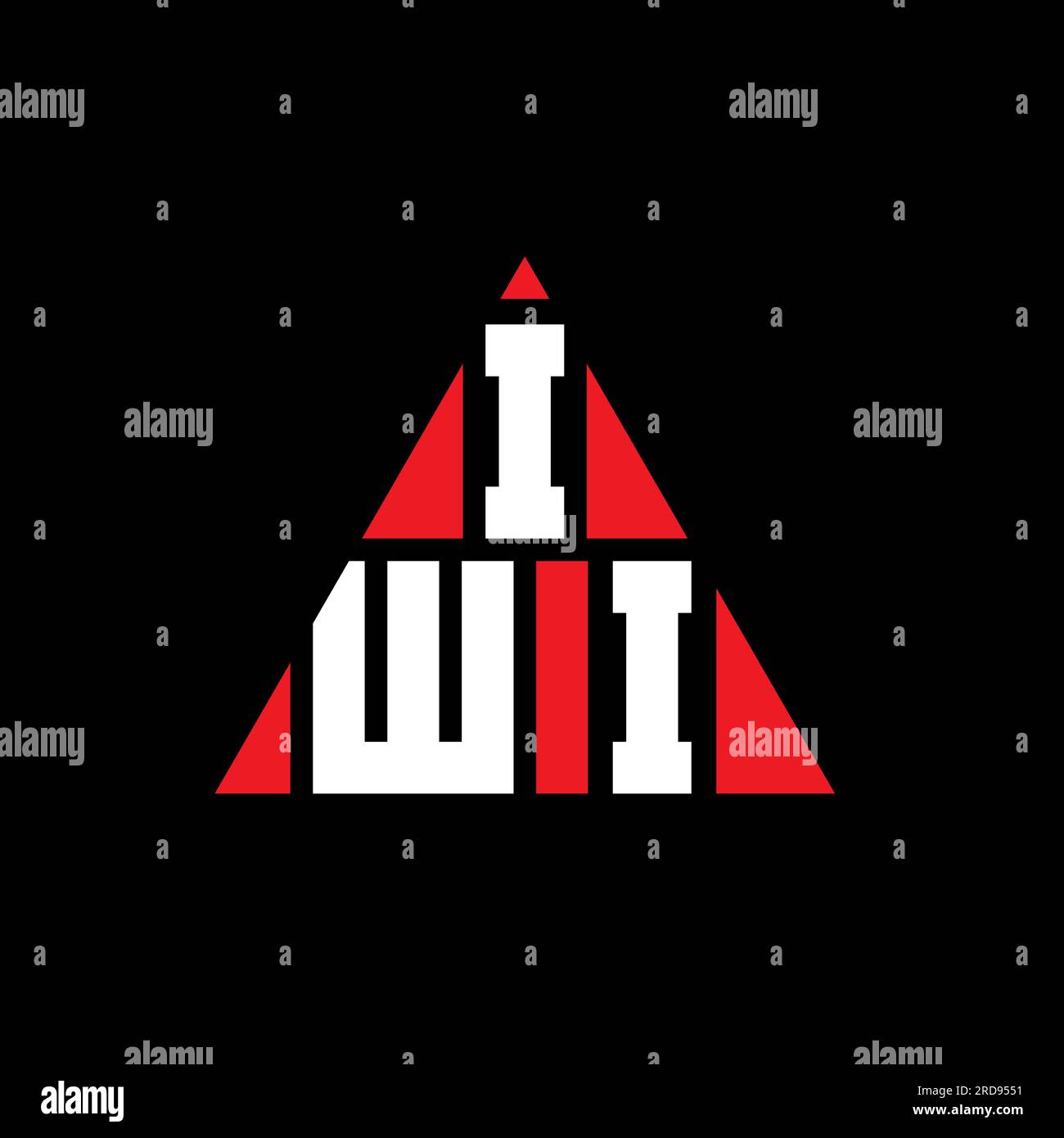 Disegno del logo iwi Immagini Vettoriali Stock - Alamy