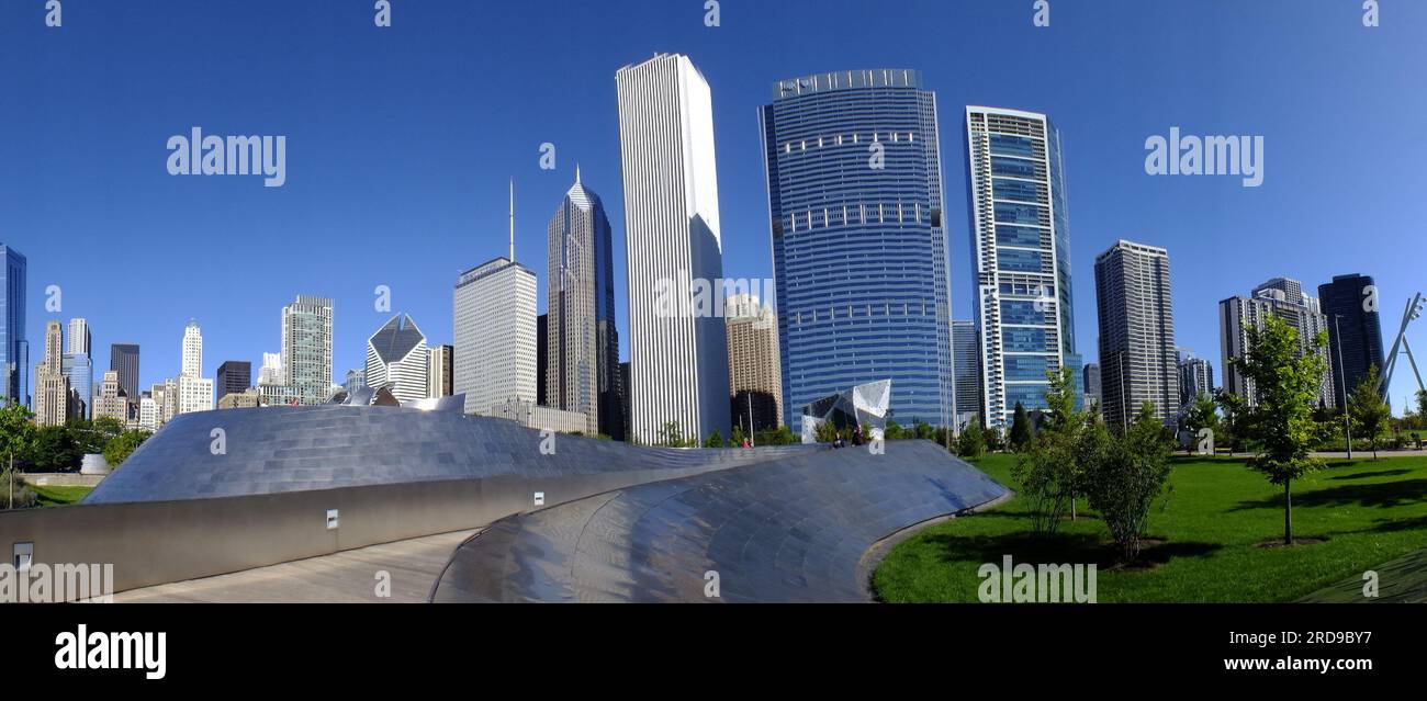 Attrazioni architettoniche di Chicago Foto Stock
