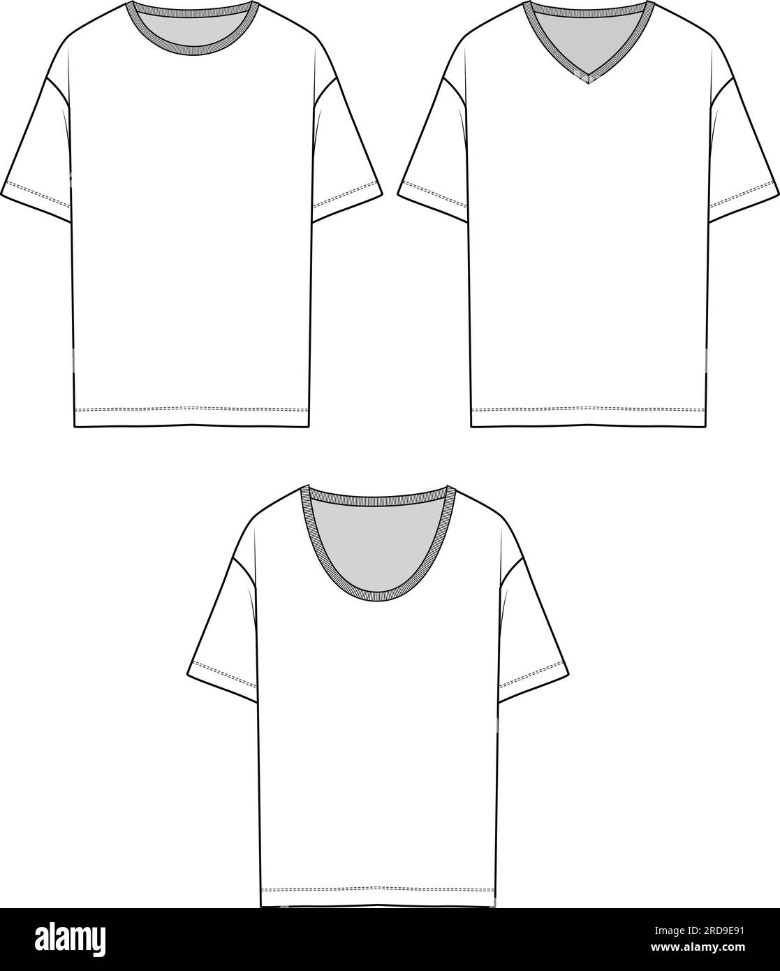 Top da donna casual con spalle scoperte che disegnano Vector di design Illustrazione Vettoriale