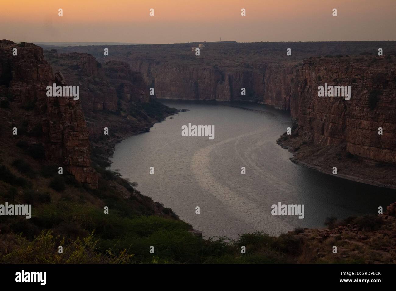 Gandikota Grand Canyon dell'India luogo turistico situato a Kadaba, Andhra pradesh Foto Stock