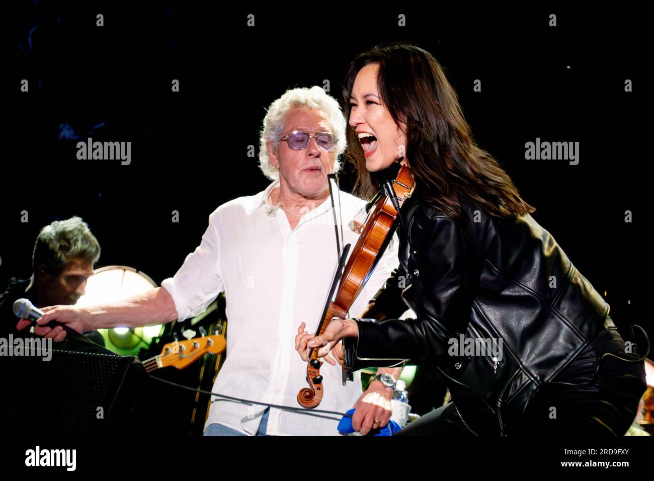 Durham, Regno Unito, 19.07.23 - la leggendaria rock band britannica The Who si esibisce al Durham Cricket Ground, a Chester le Street, Regno Unito. Crediti: Thomas Jackson/Alamy Live News Foto Stock