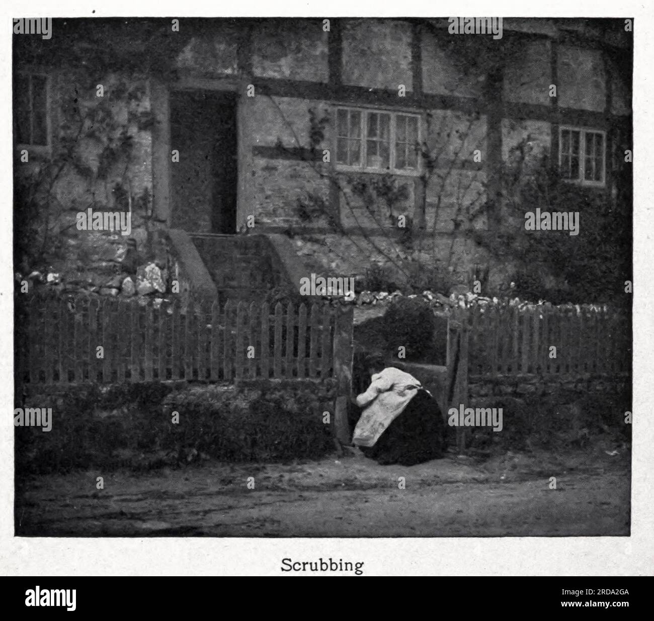 Scrubbing fotografia in bianco e nero dal libro ' Among English Hedgerows' di Clifton Johnson, 1865-1940 data di pubblicazione 1899 ristampato nel 1914 Publisher New York : The Macmillan co.; London, Macmillan and co., ltd. Foto Stock Scrubbing fotografia in bianco e nero dal libro ' Among English Hedgerows' di Clifton Johnson, 1865-1940 data di pubblicazione 1899 ristampato nel 1914 Publisher New York : The Macmillan co.; London, Macmillan and co., ltd. Foto Stock