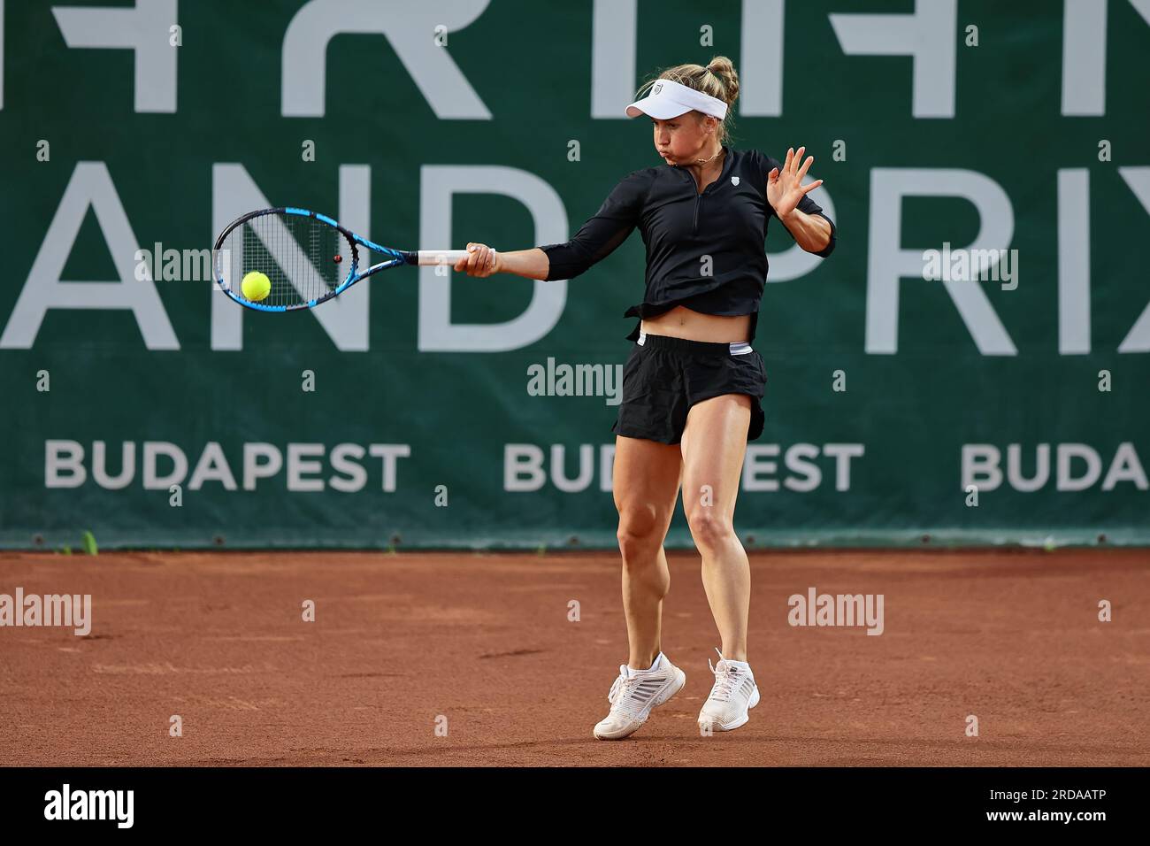 Budapest, Ungheria centrale, Ungheria. 19 luglio 2023. YULIA PUTINTSEVA del Kazakistan in azione durante il GRAN PREMIO D'UNGHERIA - Budapest - Womens Tennis, WTA250 (Credit Image: © Mathias Schulz/ZUMA Press Wire) SOLO USO EDITORIALE! Non per USO commerciale! Foto Stock