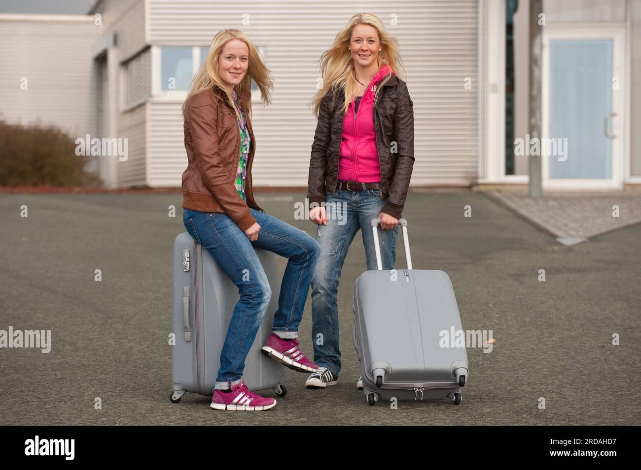Janin und Maren Hammerschmidt Biathlon Foto Stock