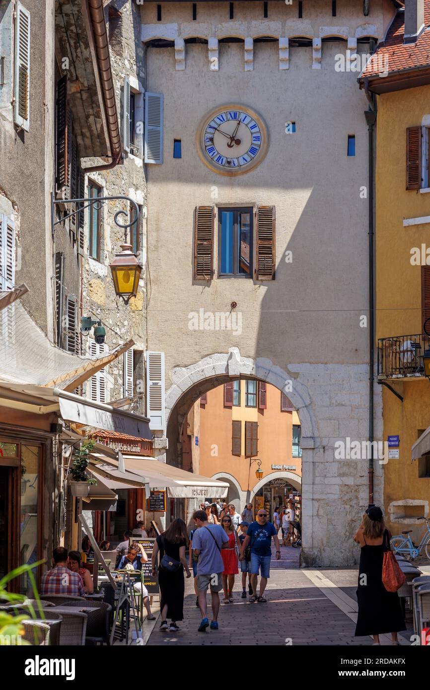 Centro storico di Annecy, alta Savoia, Alvernia, Rodano, Alpi, Francia Foto Stock