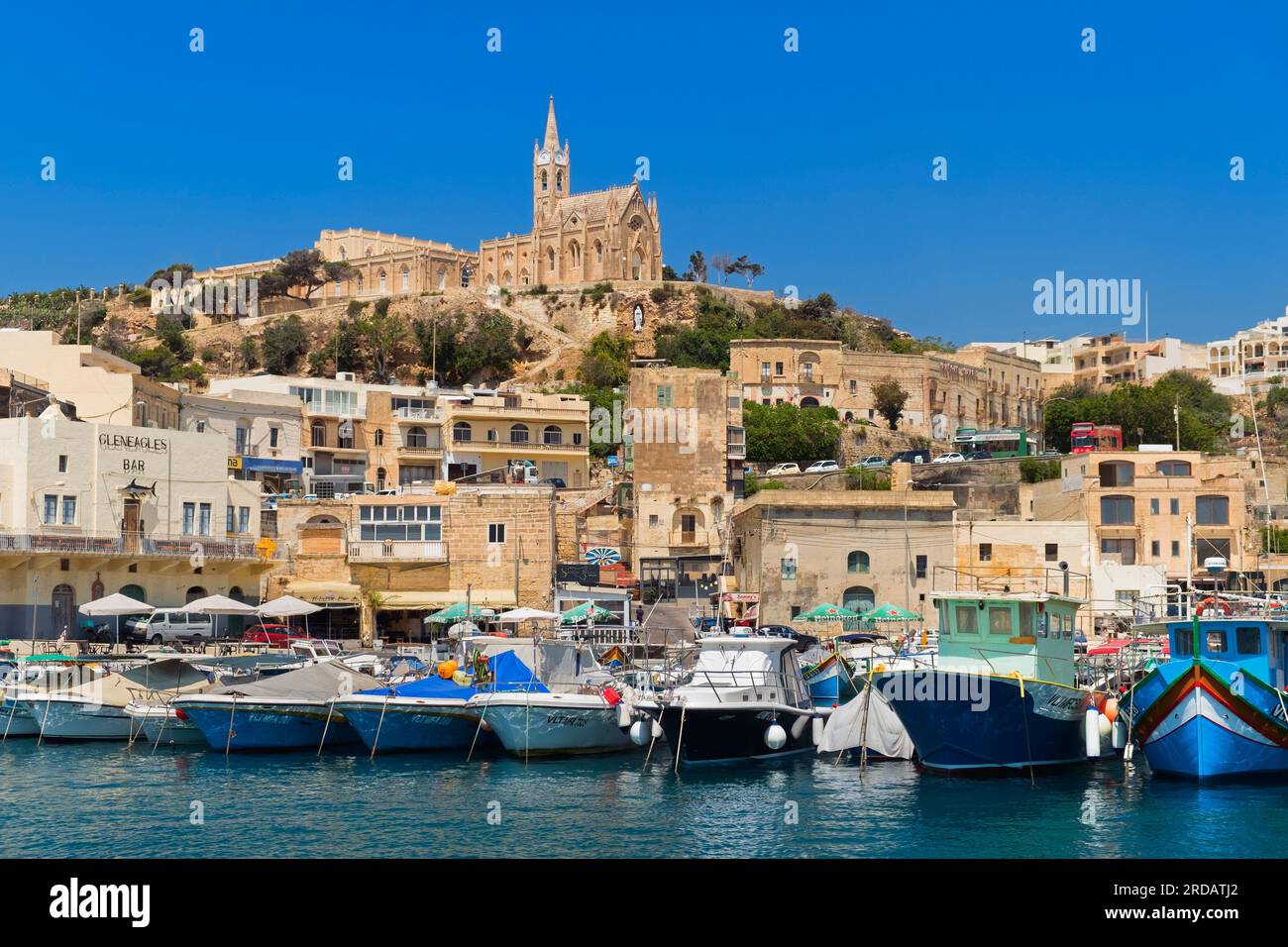 Porto di Mgarr Gozo Malta Foto Stock