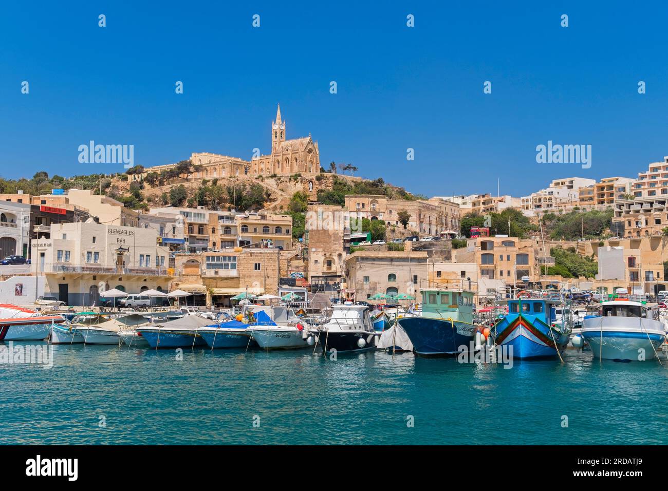 Porto di Mgarr Gozo Malta Foto Stock