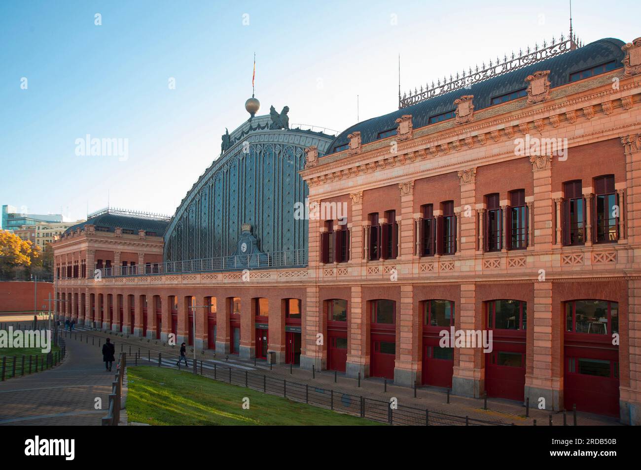 Stazione ferroviaria di Atocha, Madrid, Spagna, Europa Foto Stock