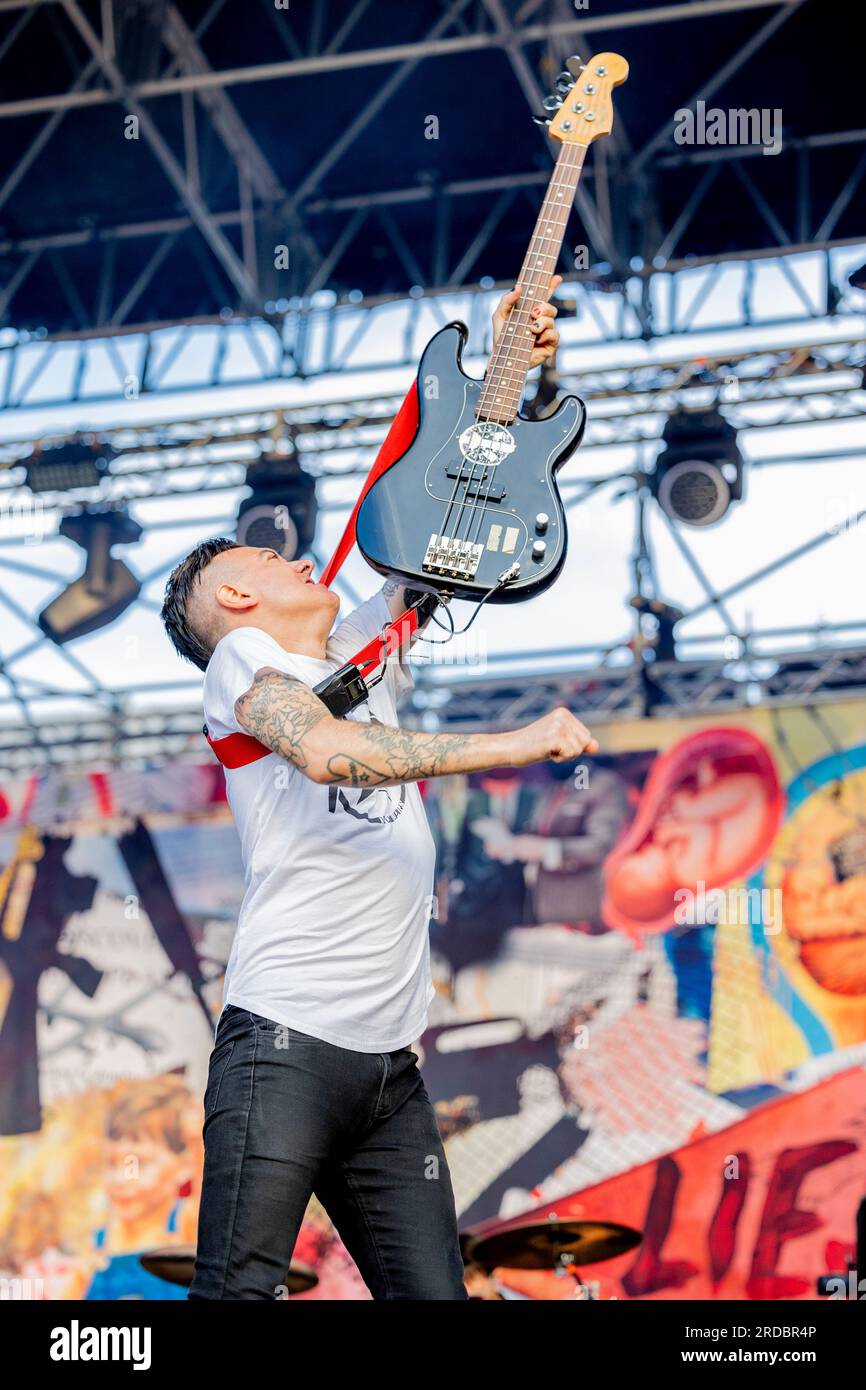 Italia 02 giugno 2023 Anti-Flag Live allo Slam Dunk Italy Festival Bellaria-Igea Marina © Andrea Ripamonti / Alamy Foto Stock