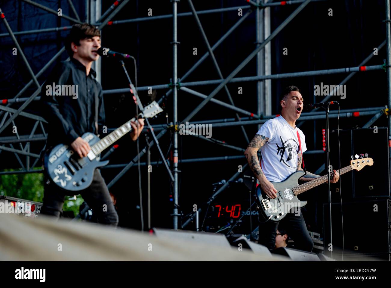 Bellaria Igea Marina, Italia. 2 giugno 2023. Concerto dal vivo anti-Flag allo Slam Dunk Festival Italia a Bellaria-Igea Marina 2 giugno 2023 (foto di Andrea Ripamonti/NurPhoto) crediti: NurPhoto SRL/Alamy Live News Foto Stock