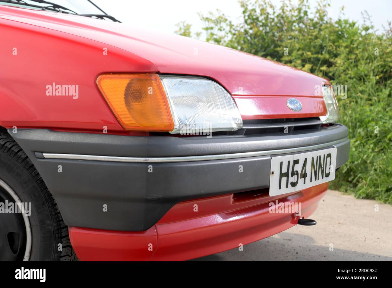 1991 Mk3 Ford Fiesta 1,1 LX piccola berlina posteriore Foto Stock