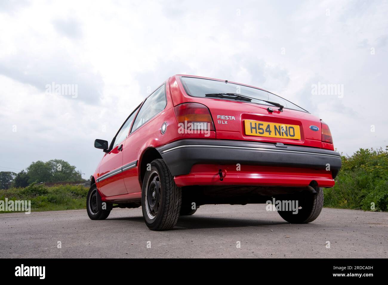 1991 Mk3 Ford Fiesta 1,1 LX piccola berlina posteriore Foto Stock
