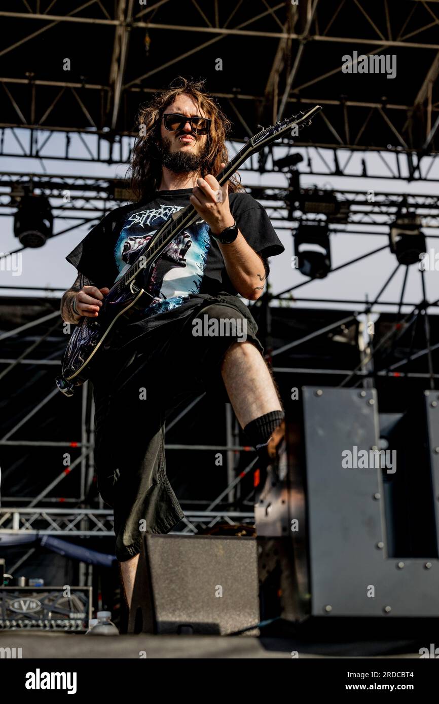 Italia 01 giugno 2023 lunedì prove in diretta allo Slam Dunk Italy Festival Bellaria-Igea Marina © Andrea Ripamonti / Alamy Foto Stock