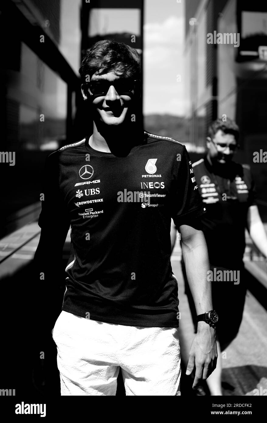 Budapest, Ungheria. 20 luglio 2023. #63 George Russell (GBR, Mercedes-AMG Petronas F1 Team), Gran Premio di F1 d'Ungheria a Hungaroring il 20 luglio 2023 a Budapest, Ungheria. (Foto di HIGH TWO) credito: dpa/Alamy Live News Foto Stock