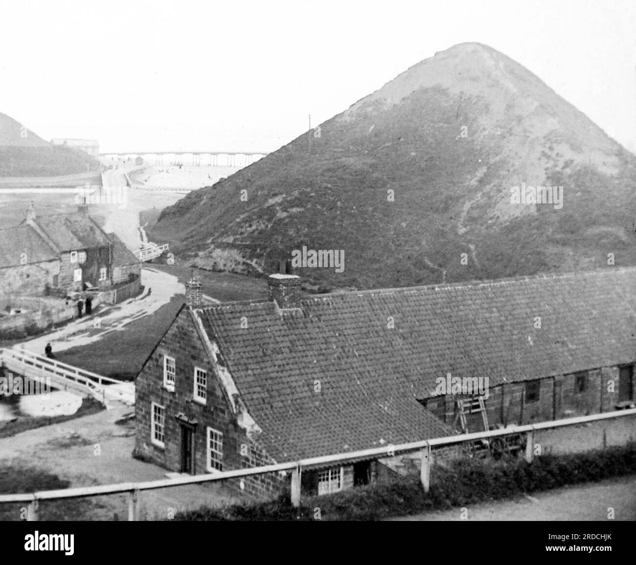 Cat NAB Hill, Saltburn, periodo vittoriano Foto Stock