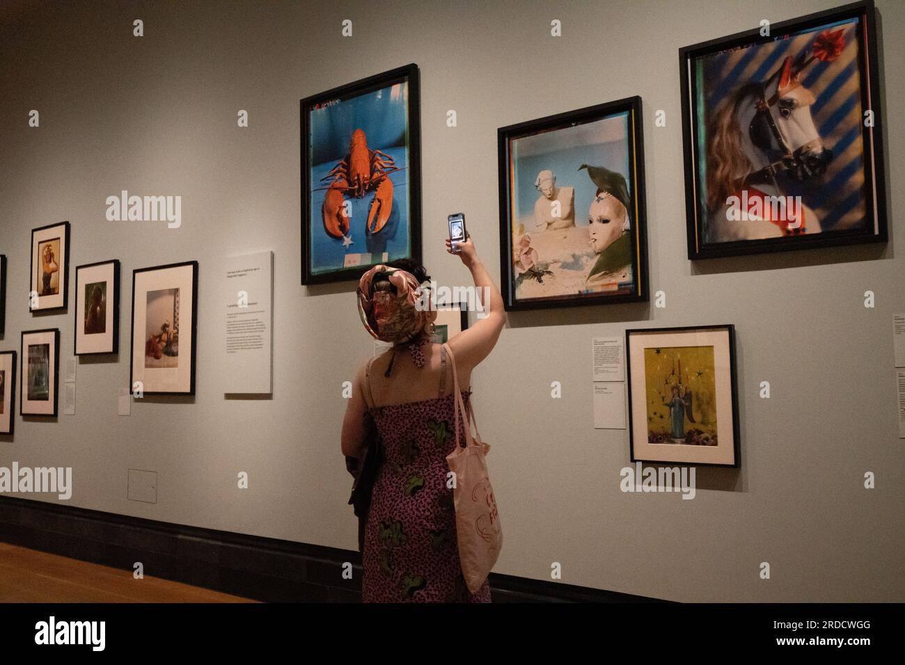 FOTO: JEFF GILBERT 20 luglio 2023 National Portrait Gallery, Londra, Regno Unito Yevonde: Life and Colour. La mostra presenta ritratti e opere di natura morta prodotti da Yevonde nel corso di una colorata carriera di sessant'anni e attinge all'archivio del suo lavoro acquisito dalla Galleria nel 2021. Un'esplorazione della vita e della carriera di Yevonde, il pionieristico fotografo londinese che ha guidato l'uso della fotografia a colori negli anni '1930 Foto Stock