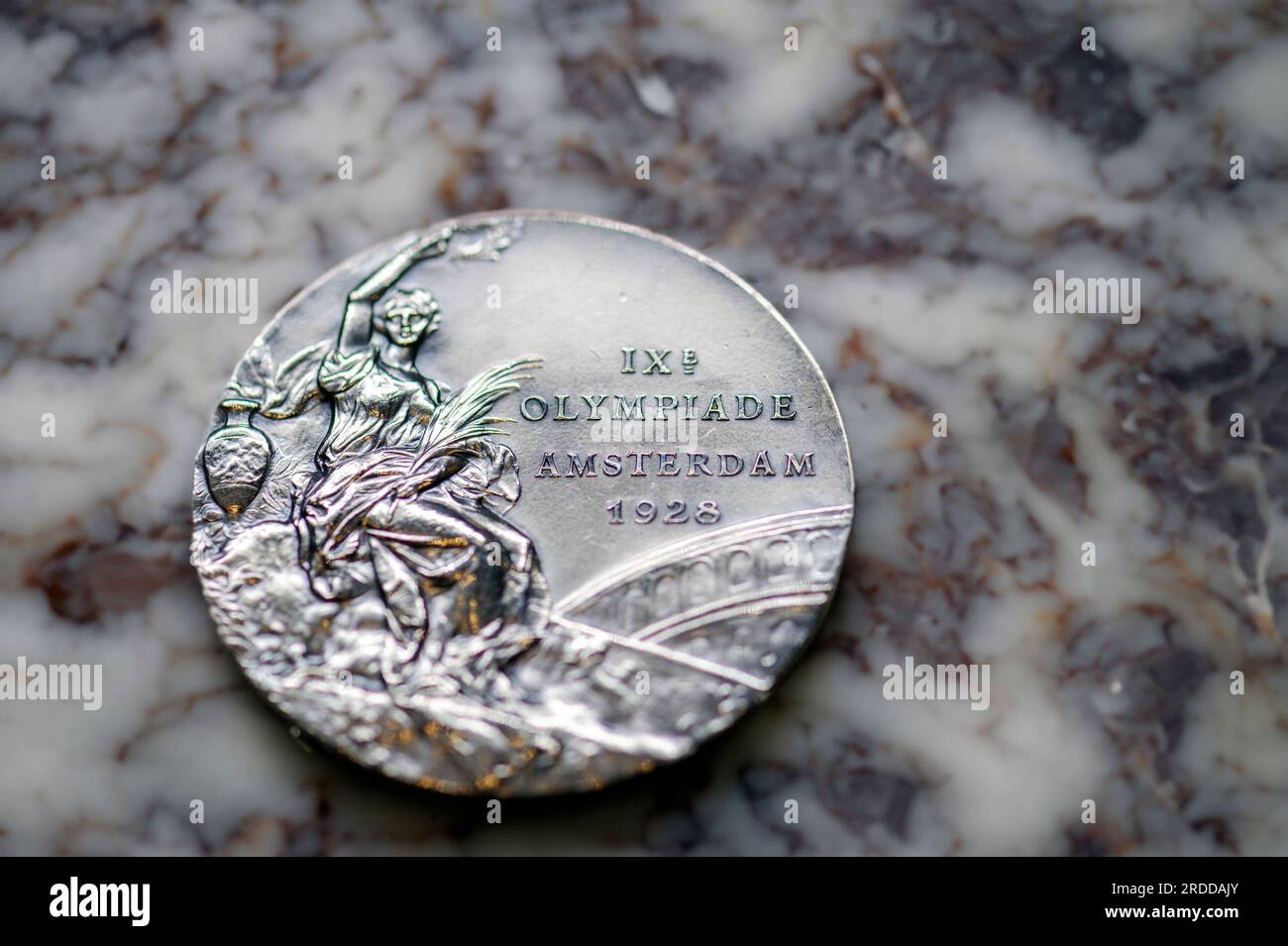 Medaglia olimpica estiva di Amsterdam 1928 Foto Stock