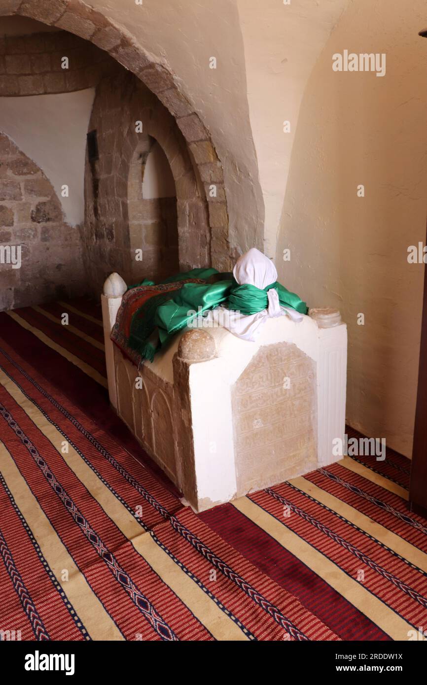 Petra, Giordania (Wadi Musa) storia musulmana ed ebraica - tomba del profeta Aronne (Haroon) Foto Stock