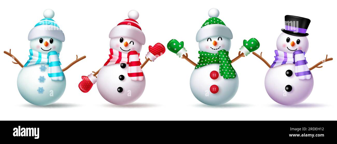 Set Di Quattro Pupazzi Di Neve E Ragazze Di Neve - Statuine Di Pupazzi Di Neve - Miniature Natalizie - Persone Di Neve Di Natale - Forniture Per Giardini Delle Fate - Foto 13