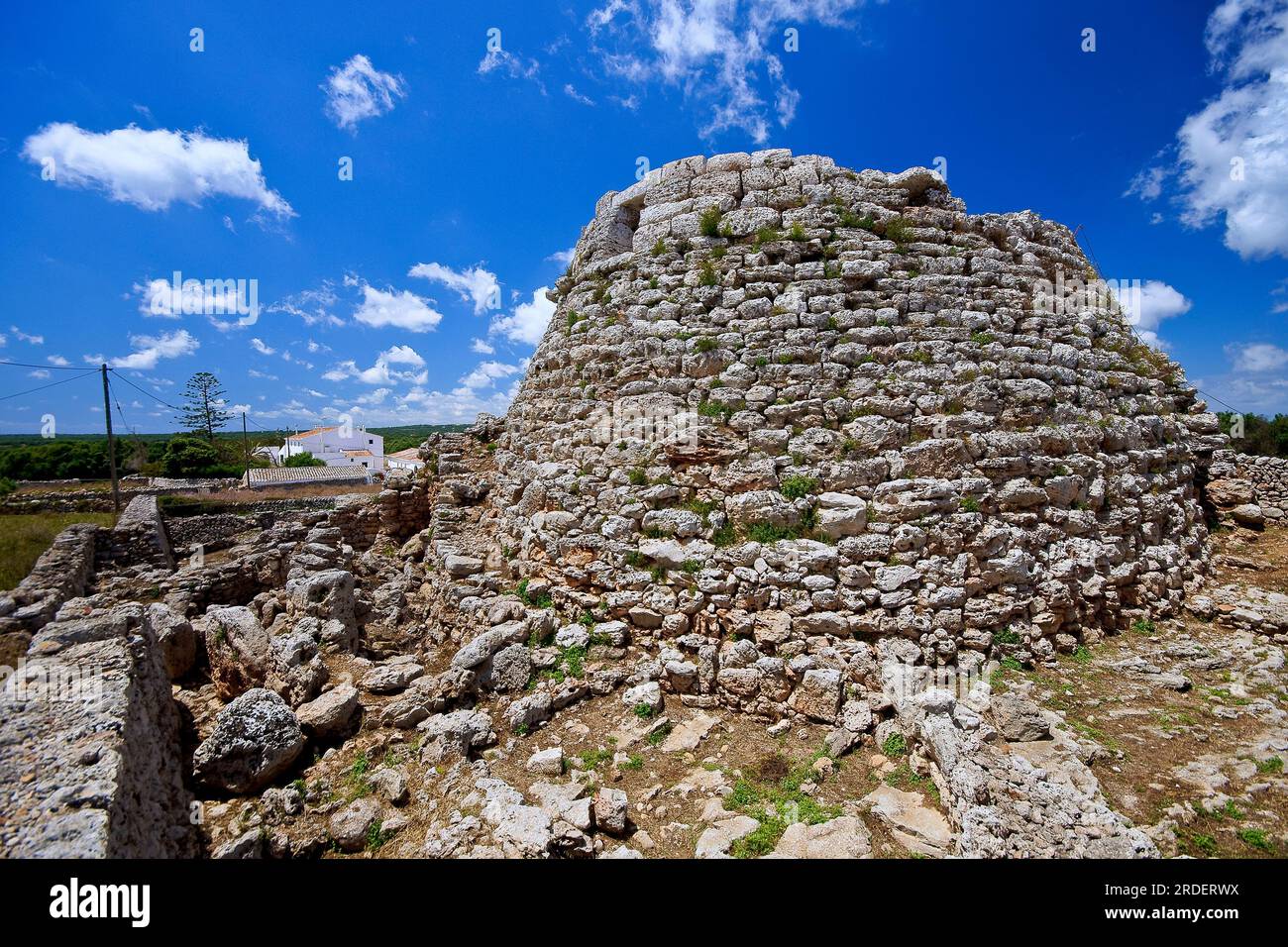 Talaiot de Torellonet Vell (edad de bronce).Maó. Menorca.Baleares.España. Foto Stock