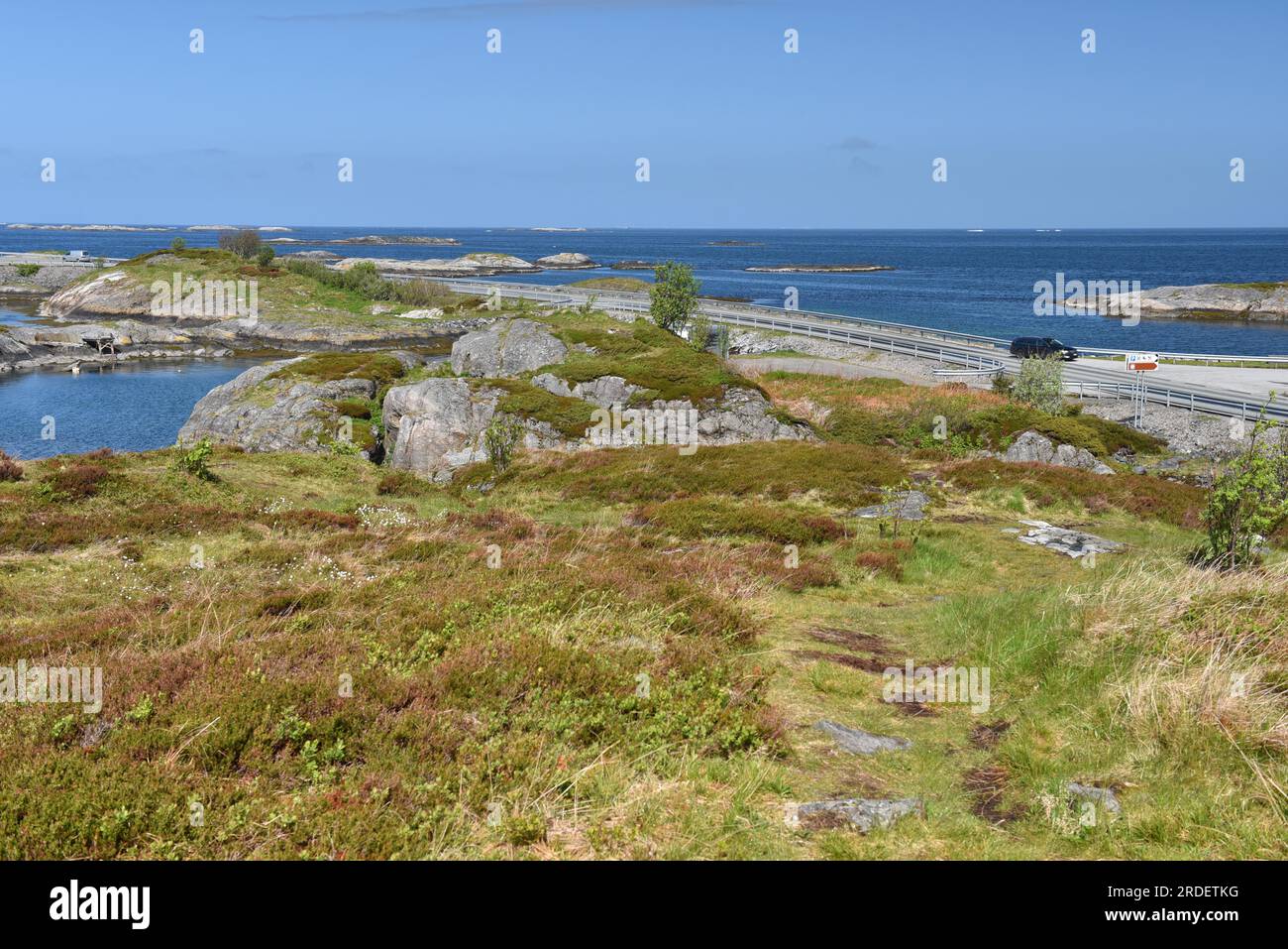 La strada atlantica in Norvegia Foto Stock