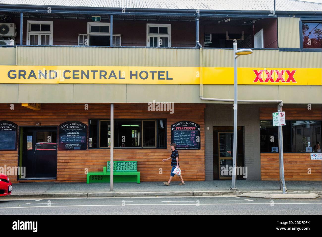 Grand Central Hotel, Main Street, Proserpine, Queensland, Australia Foto Stock