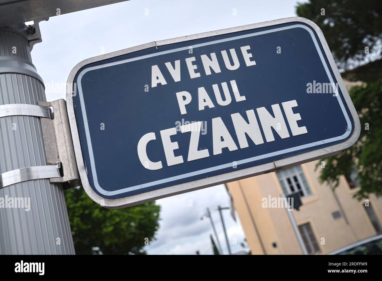 Avenue Paul Cezanne Aix en Provence Francia Foto Stock