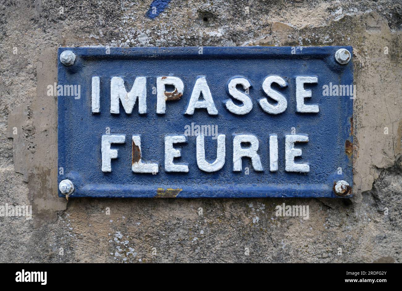 Impasse Fleurie Aix en Provence Francia Foto Stock