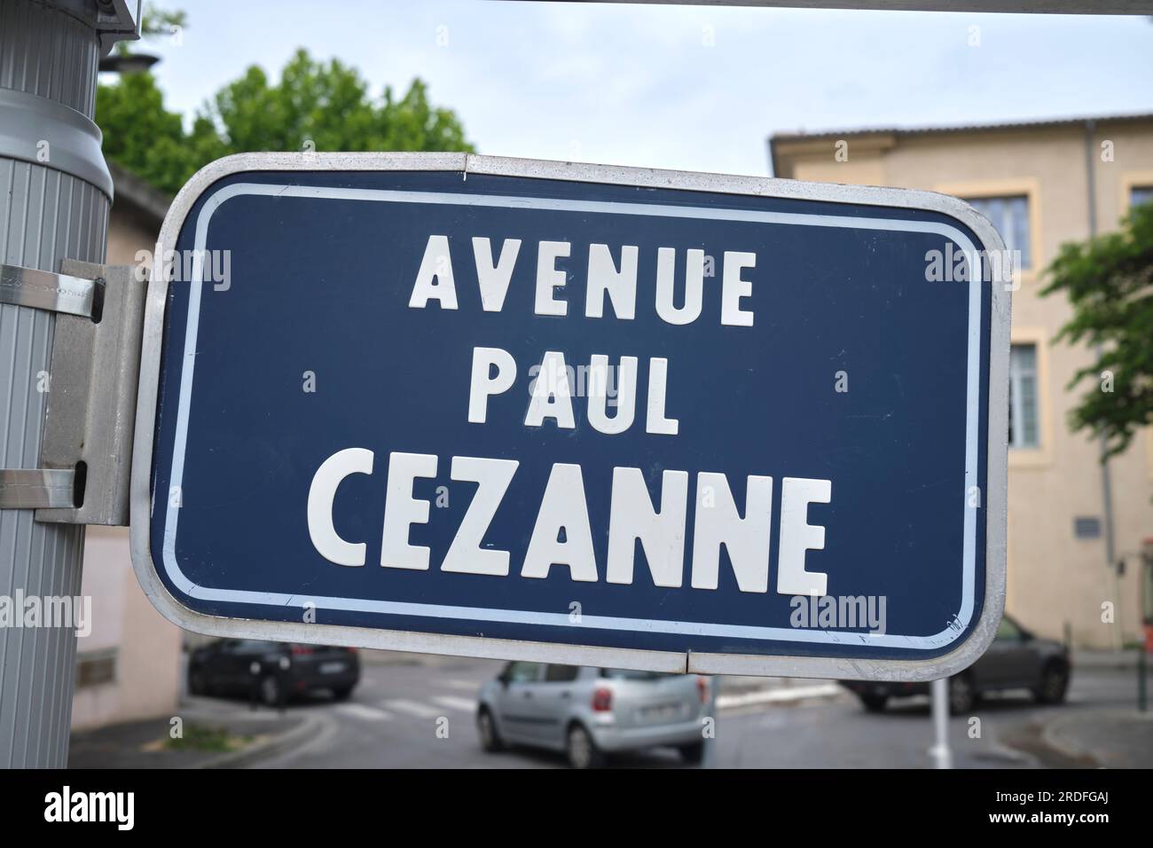 Avenue Paul Cezanne Aix en Provence Francia Foto Stock