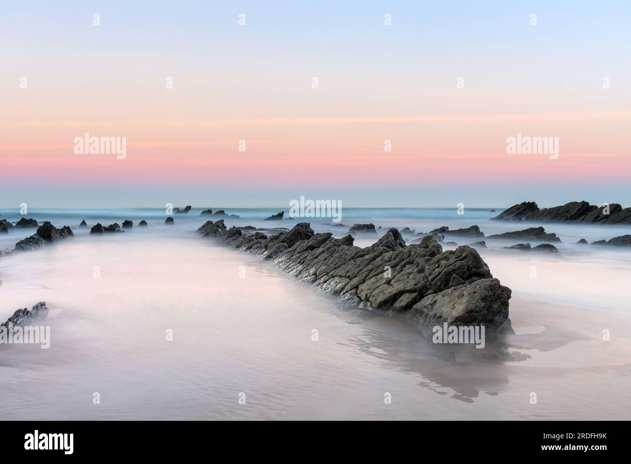 FOTOGRAFIA DEL BARRIKA FLYSCH SCATTATA CON IL SUPPORTO DEI FILTRI LUCROIT NEL GENNAIO 2023 Foto Stock