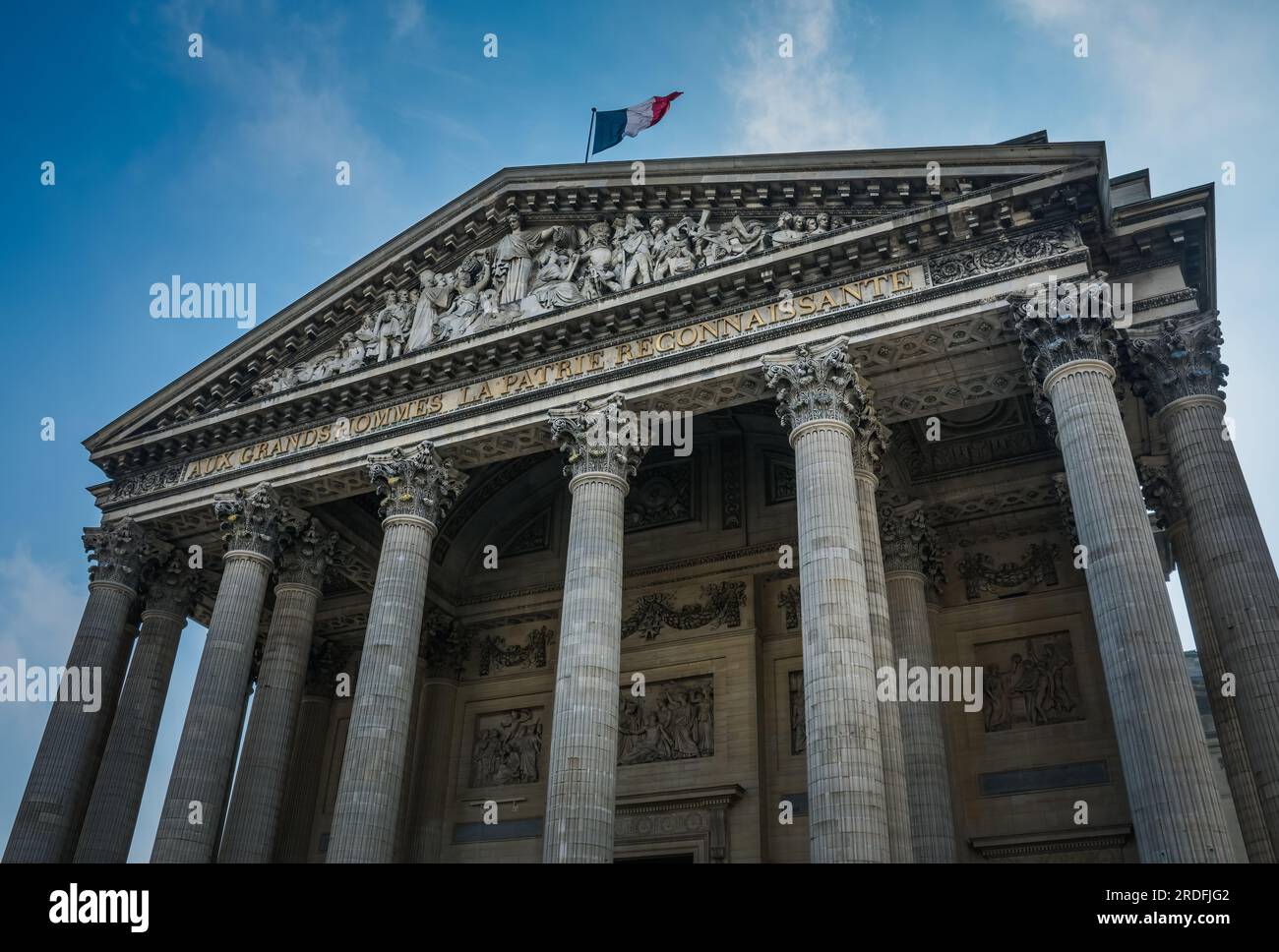 Fotografia del Pantheon a Parigi, scattata nell'aprile 2023. Foto Stock