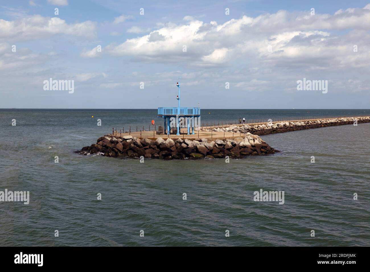 Piattaforma di osservazione, alla fine del braccio di Nettuno, Herne Bay, Kent. Foto Stock