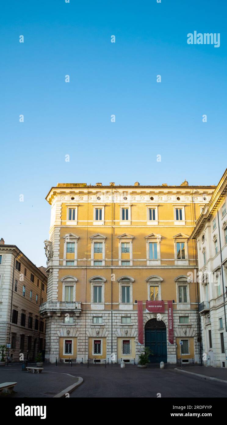 Roma, Lazio, Italia, il Museo di Roma (Palazzo Braschi) è un museo che documenta la storia locale e le tradizioni della "vecchia Roma". Foto Stock