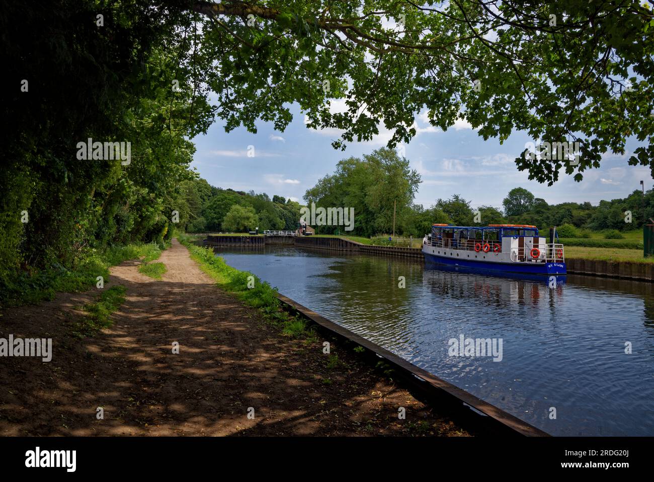Sprotbrough Lock, Doncaster Foto Stock