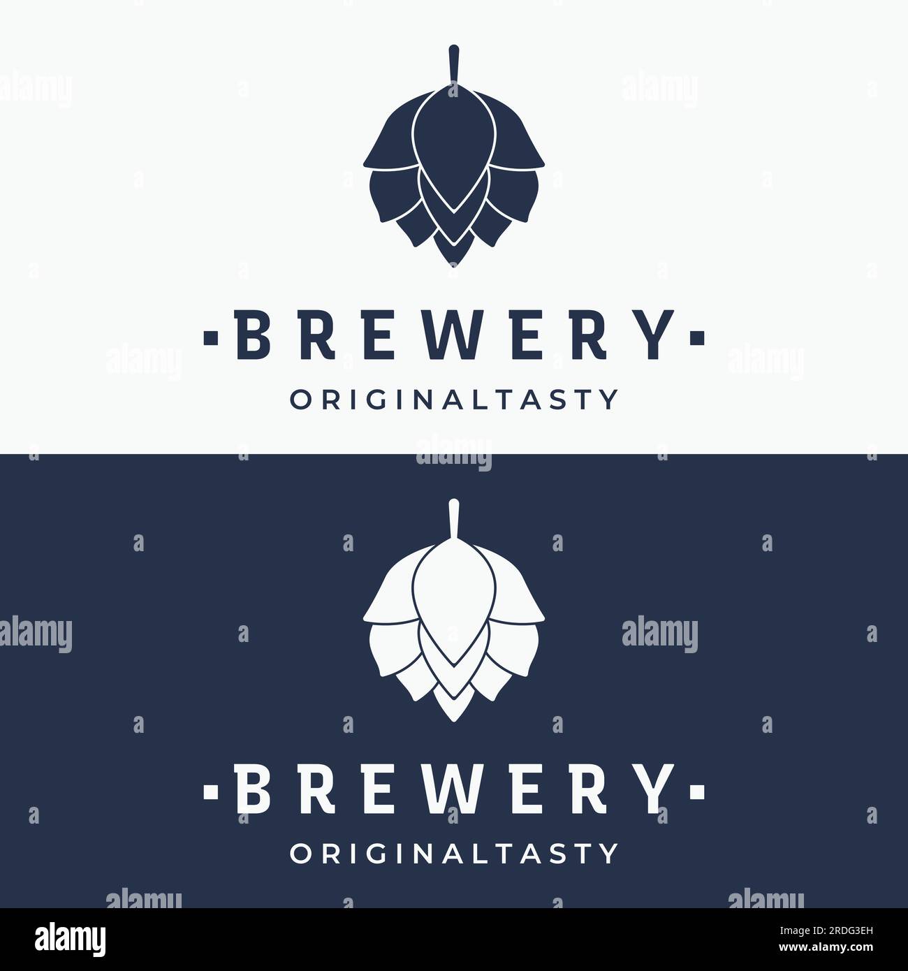 Modello con logo di birra artigianale vintage di qualità superiore. Per badge, emblemi, birrerie, bar, taverne. Illustrazione Vettoriale