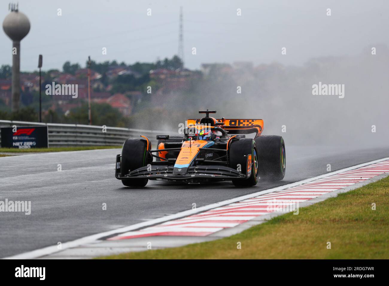 Budapest, Rieti, Ungheria. 21 luglio 2023. Oscar Piastri (AUS) McLaren F1 Team.durante le prove libere 1, venerdì 21 luglio, FORMULA 1 QATAR AIRWAYS HUNGARIAN GRAND PRIX 2023 - Lug 21 - Lug 23 2023 Hungaroring, Budapest, Ungheria (Credit Image: © Alessio De Marco/ZUMA Press Wire) SOLO USO EDITORIALE! Non per USO commerciale! Foto Stock