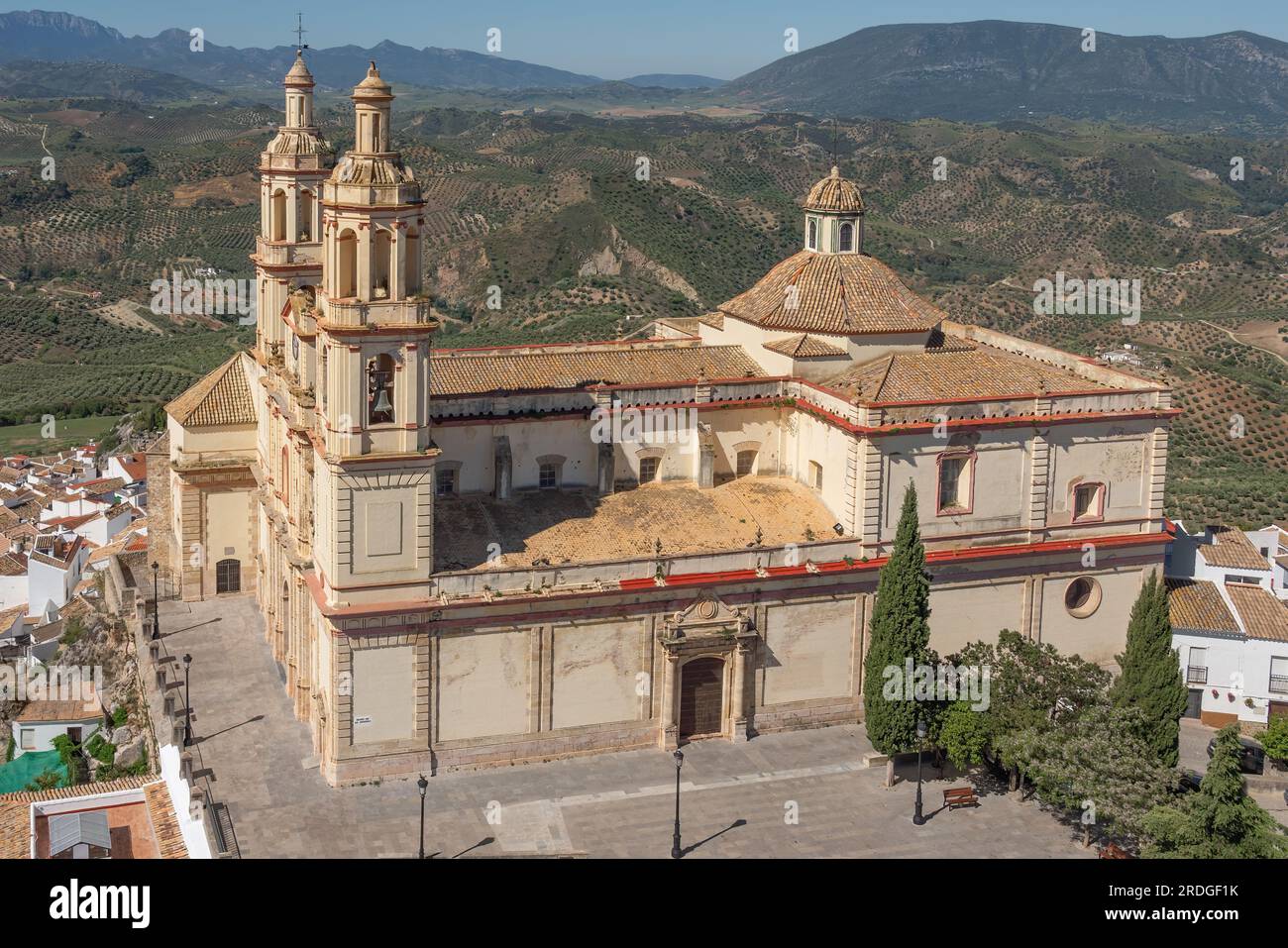 Chiesa di Nuestra Senora de la Encarnacion - Olvera, Andalusia, Spagna Foto Stock