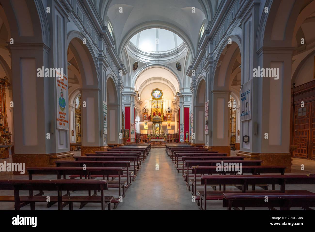 Chiesa di Nuestra Senora de la Encarnacion Interior - Olvera, Andalusia, Spagna Foto Stock