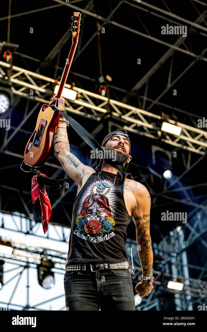 Bellaria Igea Marina, Italia. 1 giugno 2023. Zebrahead in concerto a Slamdunk Italia 2023 - 1° giorno a Bellaria-Igea Marina foto di Andrea Ripamonti (foto di Andrea Ripamonti/NurPhoto) crediti: NurPhoto SRL/Alamy Live News Foto Stock