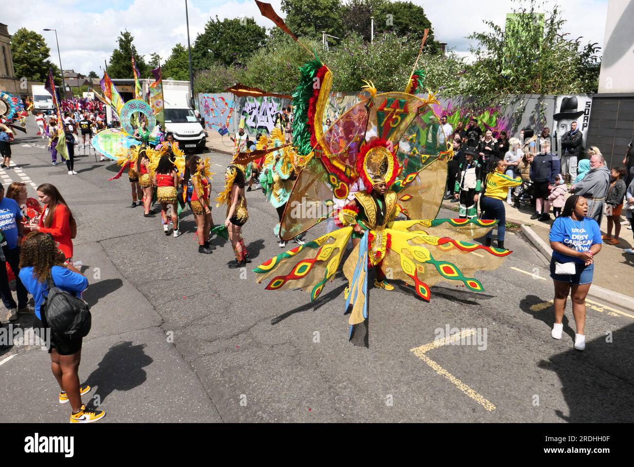 Carnevale caraibico di Derby, marzo 2023 Foto Stock