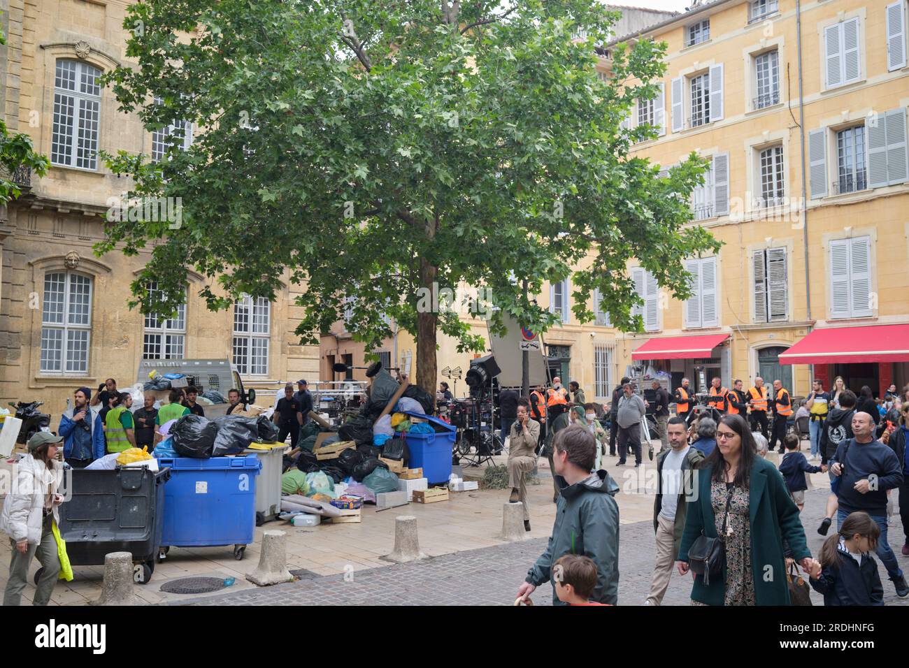 Film TV ad Aix-en-Provence Francia Foto Stock