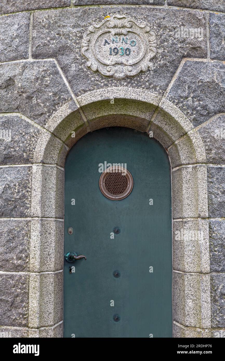 Faro Inner Mole, Ronne City, Bornholm Island, Danimarca, Europa Foto Stock