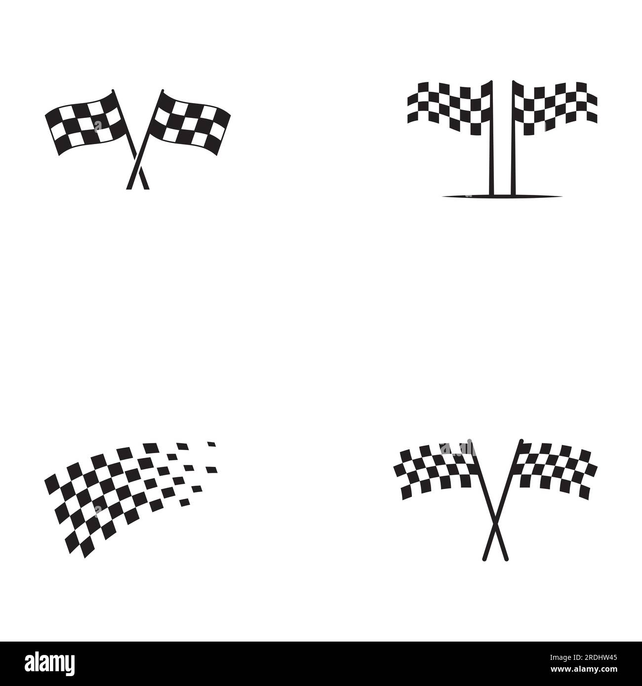 Gara icona bandiera, design semplice illustrazione vettore Illustrazione Vettoriale