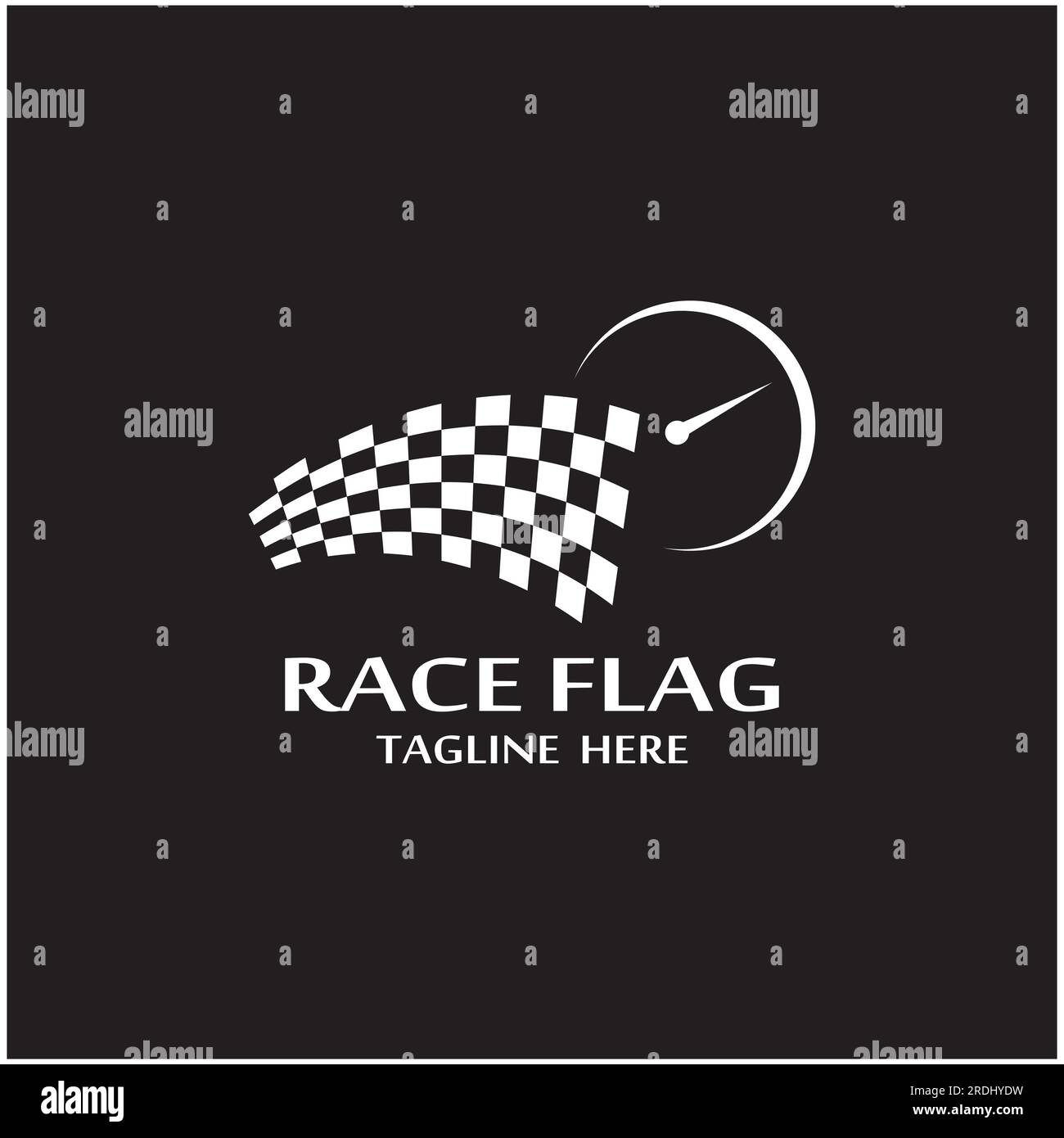 Gara icona bandiera, design semplice illustrazione vettore Illustrazione Vettoriale