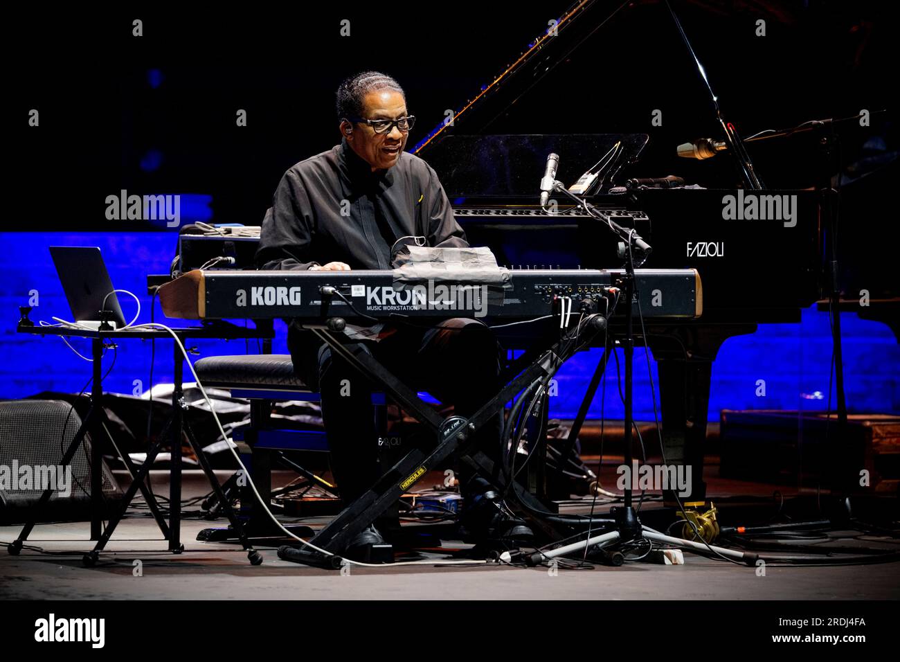 Italia 21 luglio 2023 Herbie Hancock live all'Anfiteatro del Vittoriale di Gardone Riviera © Andrea Ripamonti / Alamy Foto Stock