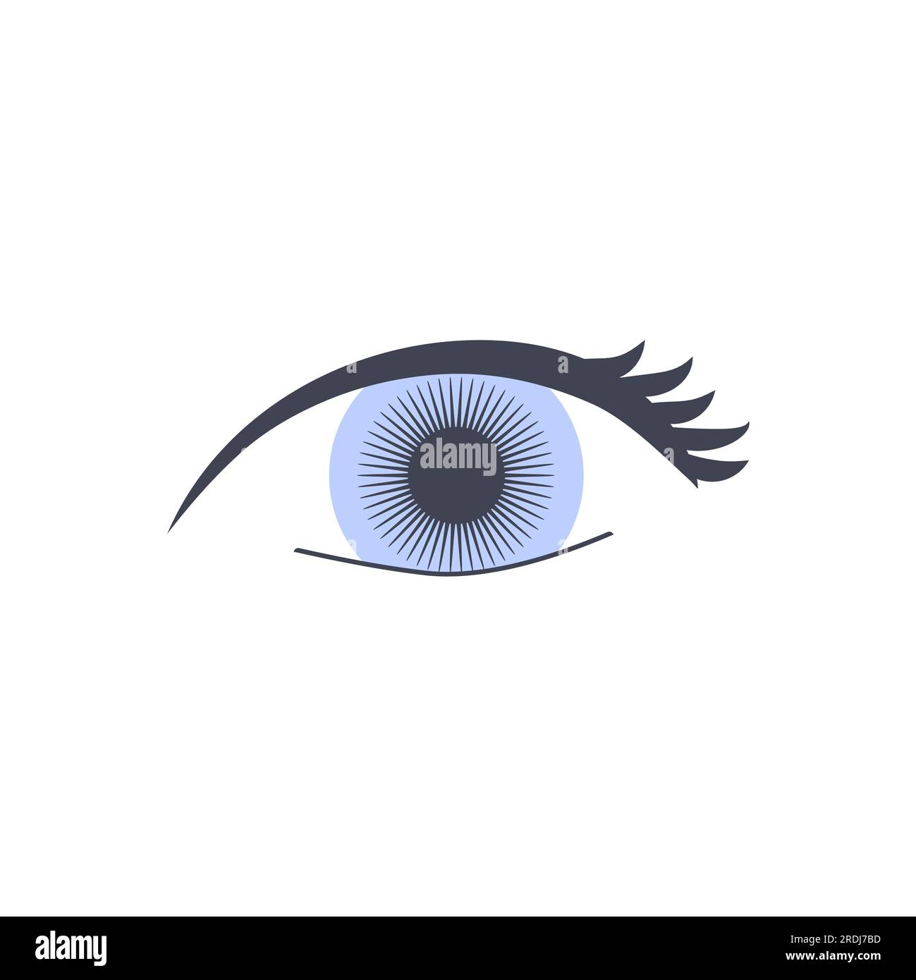 Occhio blu, illustrazione Foto Stock