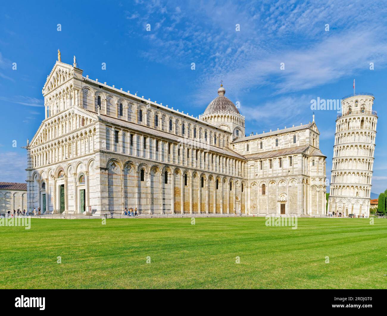 Cattedrale, Cattedrale metropolitana Primaziale di Santa Maria Assunta, Torre pendente di Pisa, Piazza dei Miracoli Foto Stock