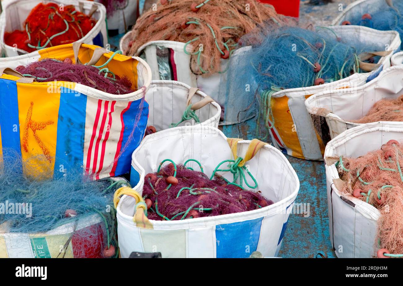 Le reti da pesca in Cipro Foto Stock